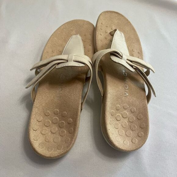 Vionic Karley Cream Flip Flop Sandals Size 11 - Picture 3 of 10